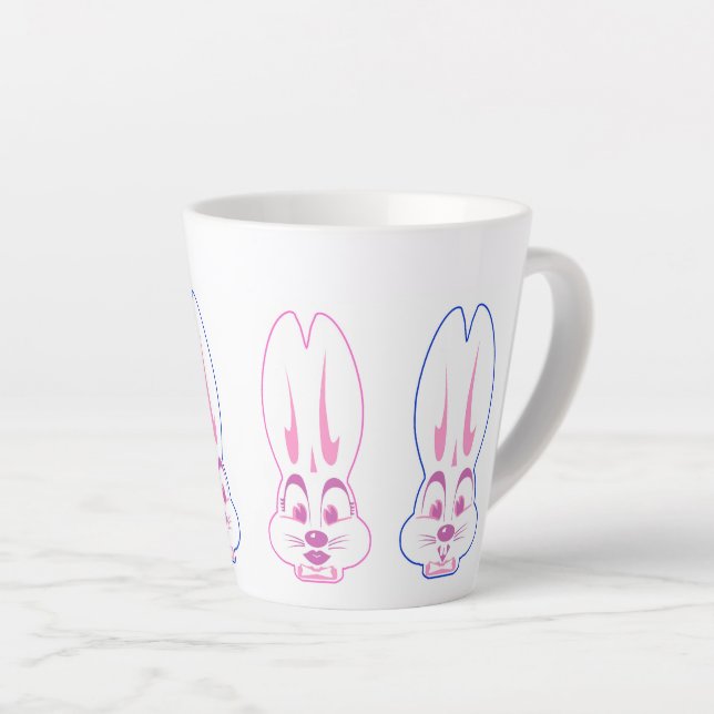 Tasse Latte TLHS Classic Bunnies tous en rang (Angle droit)