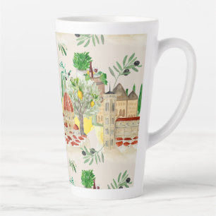 Tasse Latte Toscane, Toscane, Italie, olives, citrons, agrumes