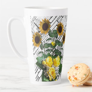 Tasse Latte Tournesol blanc brique latte Musique