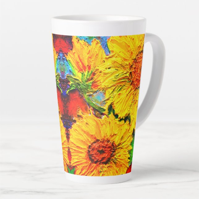 Tasse Latte Tournesols d'Impasto (Angle droit)