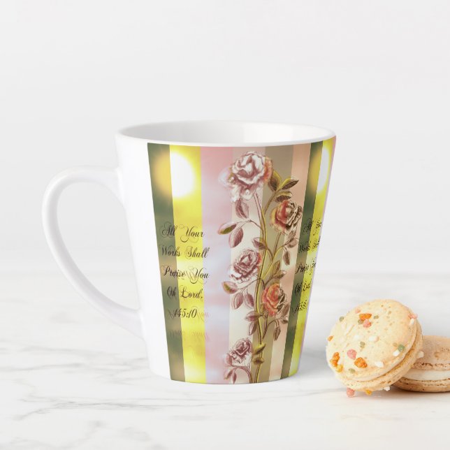 Tasse Latte Toutes Vos Oeuvres Vous Loueront Oh Seigneur (En situation)