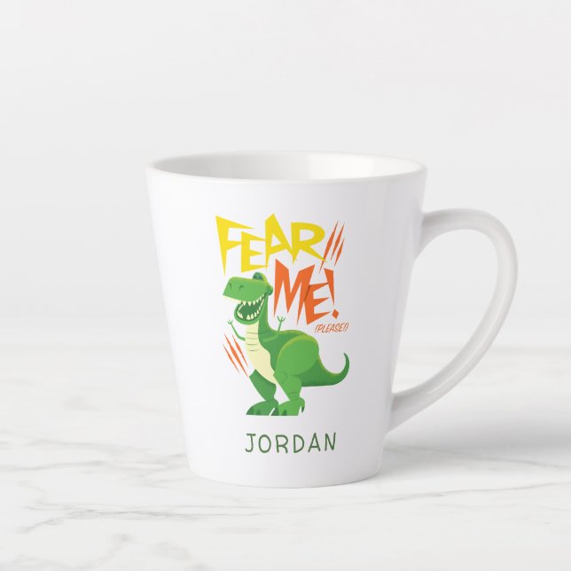 Tasse Latte Toy Story 4| Rex "Peur-moi !" (Droite)