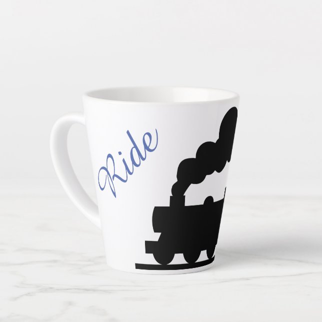 Tasse Latte Train "aller" (Angle gauche)