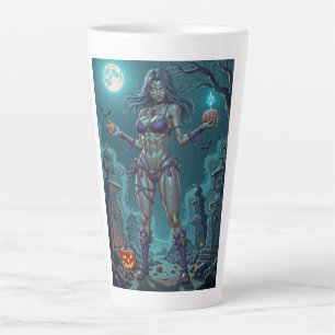 Tasse Latte Traite d'Halloween ou ami Zombie w Cerveau
