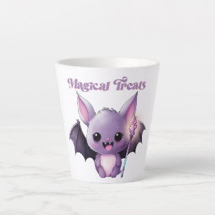 Tasse Latte Traitements magiques avec Bats mignons