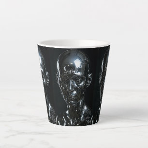 Tasse Latte Triple Identité Chrome Art