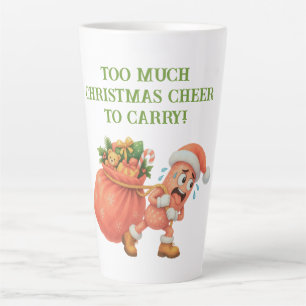 Tasse Latte Trop de joie de Noël à porter ! Salami