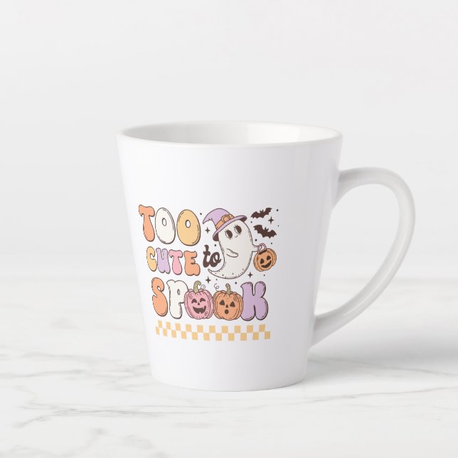 Tasse Latte Trop mignon pour parler Halloween (Droite)