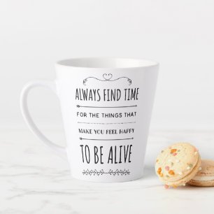 Tasse Latte Trouvez Des Choses Pour Vous Rendre Heureux Citati