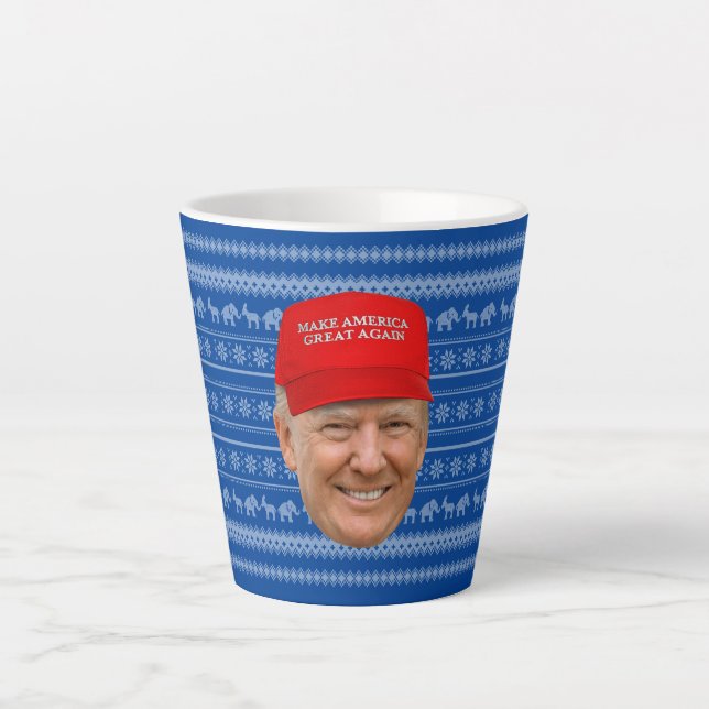 Tasse Latte TRUMP MAGA Noël (Devant)