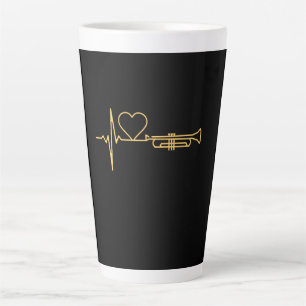 Tasse Latte Trumpet - Trumpet Hearbeat cadeau