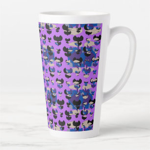 Tasse Latte Tulipe de Flamme Céleste Contenue