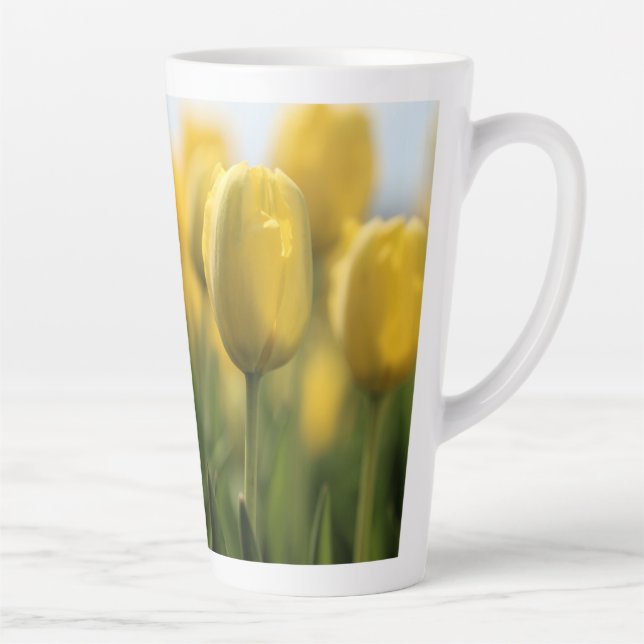 Tasse Latte Tulipes solaires (Droite)