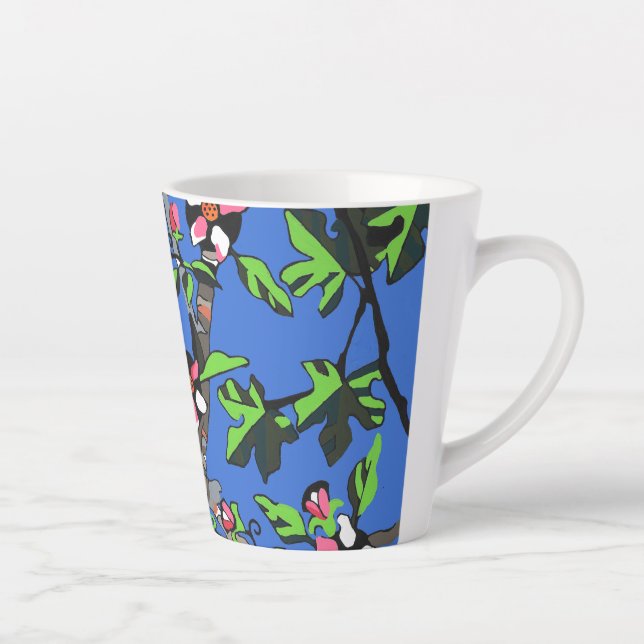 Tasse Latte Turtledos aux fleurs d'Apple (Droite)