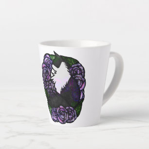 Tasse Latte Tuxedo Chat Chats chats noir et blanc