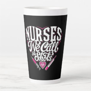 Tasse Latte Typographie des citations de soins infirmiers