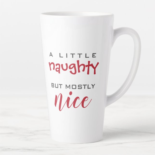 Tasse Latte Un petit coquin de Noël pour la plupart sympa (Droite)