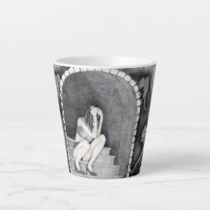 Tasse Latte "Une journée avec ses démons"