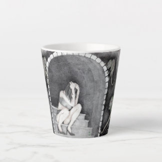 Tasse Latte "Une journée avec ses démons"