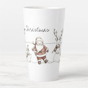 Tasse Latte Une ligne de bonne humeur des Fêtes