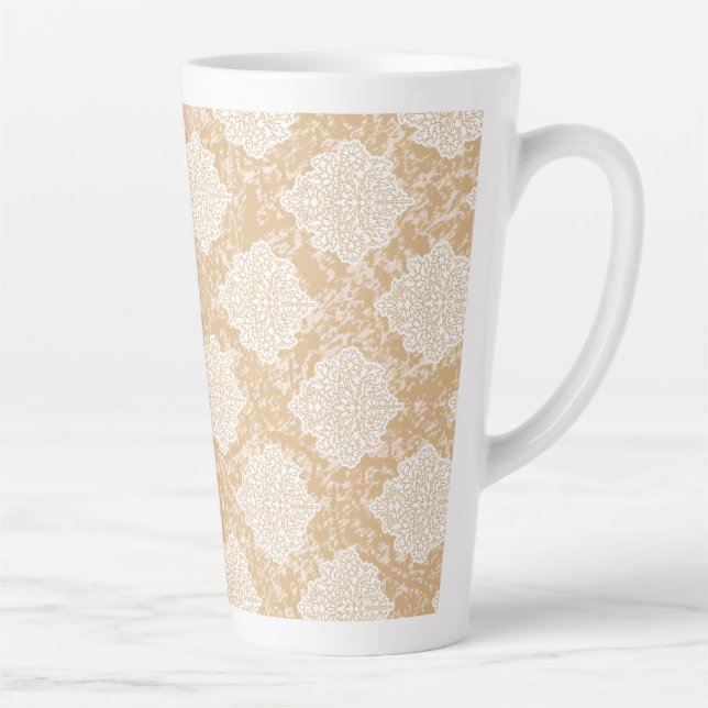 Tasse Latte Une luxueuse robe mariage indienne avec détails (Droite)