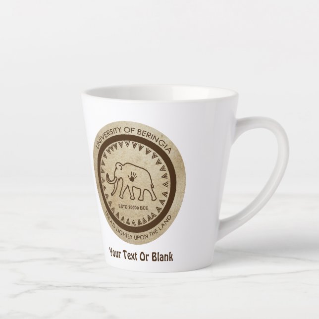 Tasse Latte Université de Beringia Mammoth (Droite)