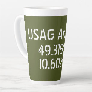 Tasse Latte USAG Ansbach Latitude Longitude