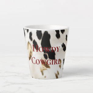 Tasse Latte Vachette noire blanche sud-ouest
