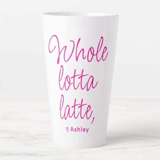 Tasse Latte Valentine entier Lotta Latte Hot Rose (Devant)