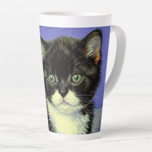 Tasse Latte Van Gogh Tuxedo Kitten
