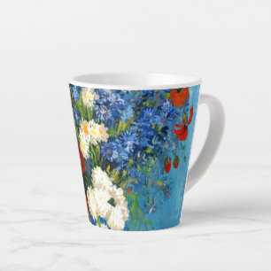 Tasse Latte Van Gogh Vase avec Cornflowers et Poppies