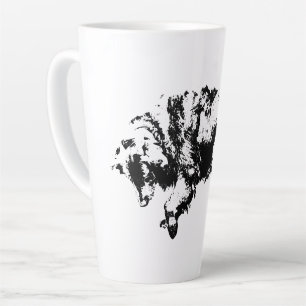 Tasse Latte Veille calme en octobre Lumière