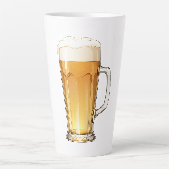 Tasse Latte verre de bière (Devant)