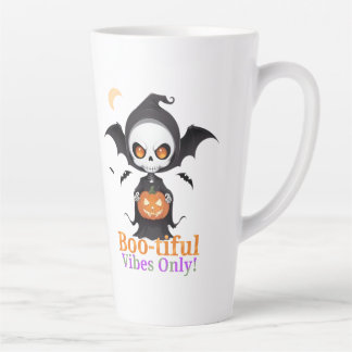 Tasse Latte Vibes de chauves-souris d'Halloween