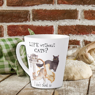 Tasse Latte Vie mignonne sans chats