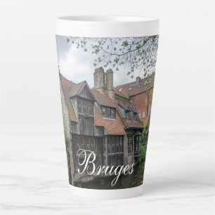 Tasse Latte Vieille ville de Bruges en Belgique