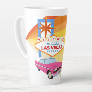 Tasse Latte Vintage Bienvenue au fabuleux Las Vegas 1 souvenir