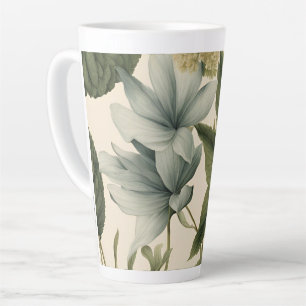 Tasse Latte Vintage Botanique grand