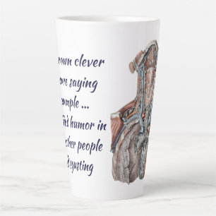Tasse Latte Vintage gorge anatomique humaine, Cou, Poitrine, c