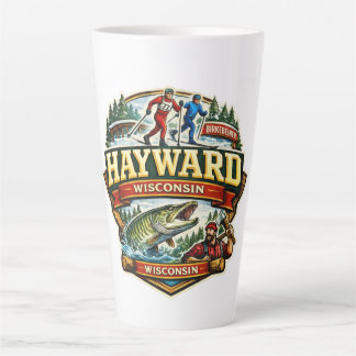 Tasse Latte Vintage Hayward Wisconsin Ski de fond Birkebeiner
