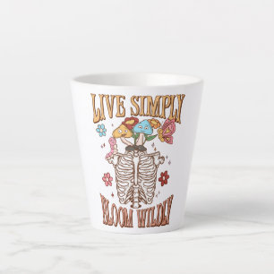 Tasse Latte Vis Simplement, Fleur Sauvage