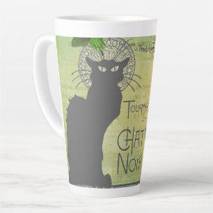 Tasse Latte Visite vintage de Paris du Conversation Noir Colla