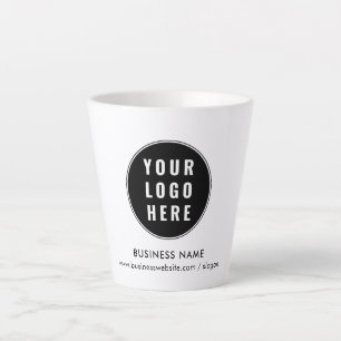 Tasse Latte Votre logo d'entreprise et votre site Web Entrepri