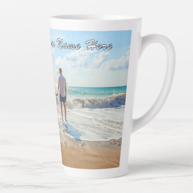 Tasse Latte Votre propre boug en latte photo design avec du te (Droite)