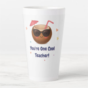 Tasse Latte Vous êtes un enseignant Cool - Mignonne noix de co
