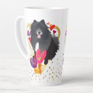 Tasse Latte VOUS FAITES PASSER MON COEUR BLER -Lapphund latte