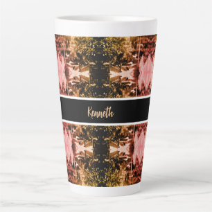 Tasse Latte Vue d'ensemble du quartier d'Alger en Algérie vint