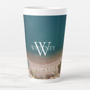 Tasse Latte Vue personnalisée Ocean Beach