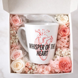 Tasse Latte Whisper of the Heart - Élégant minimaliste