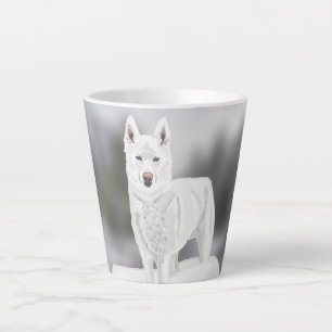 Tasse Latte White Husky